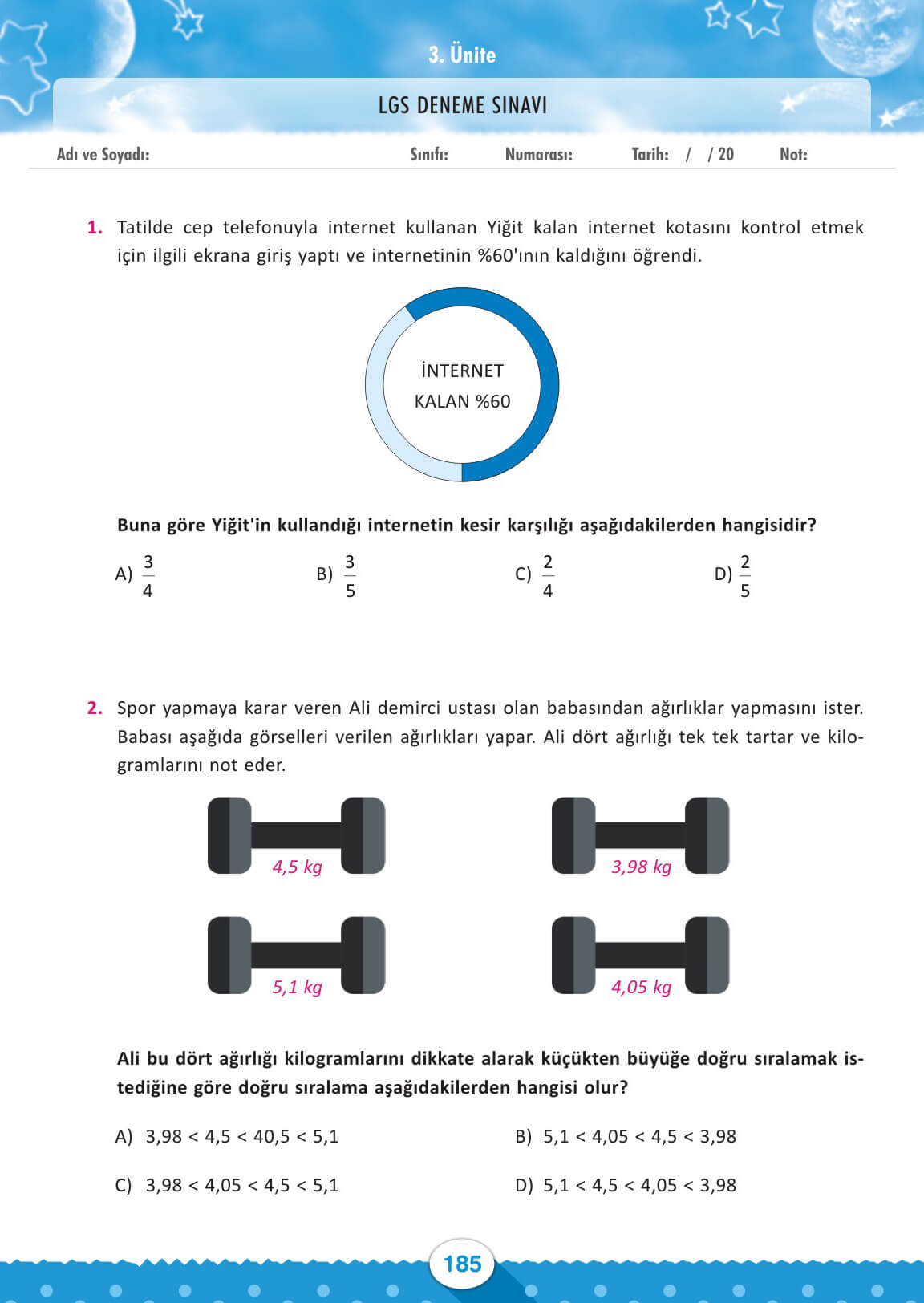 5. Snf  Okulda - Evde Matematik Seti